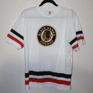 Chicago Blackhawks NHL Graphic T-Shirt – White (Men’s M)